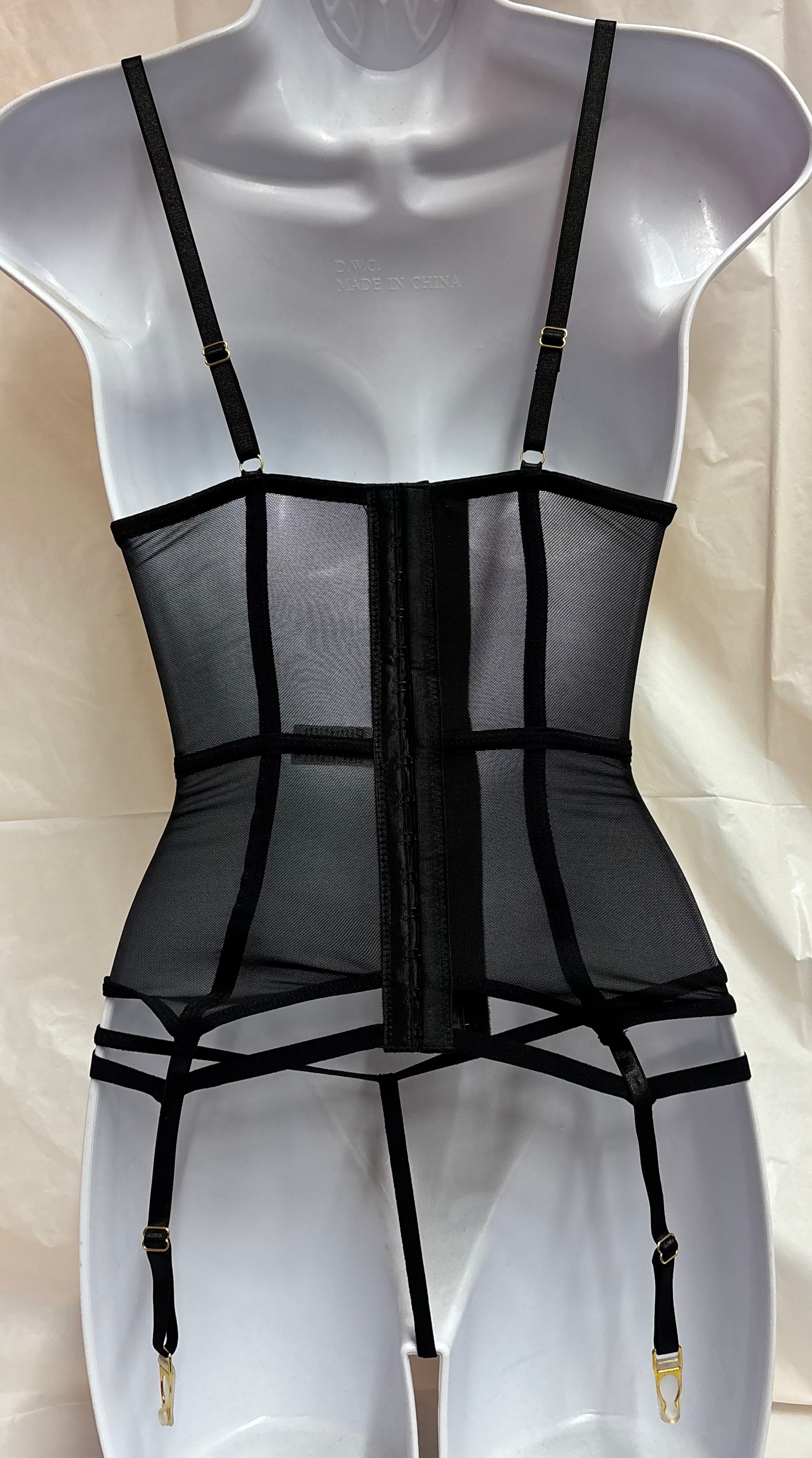 Sexy satin bustier